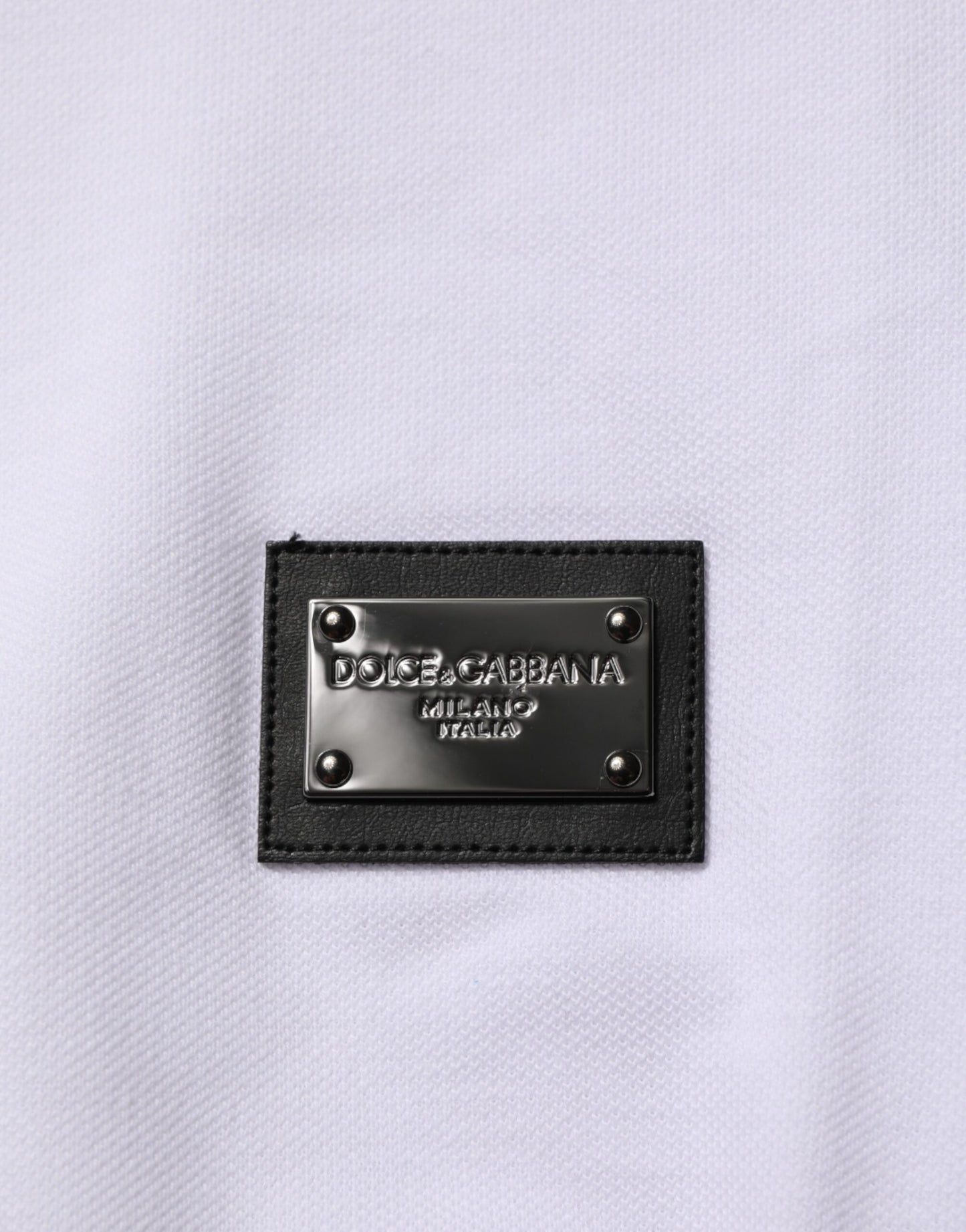 Dolce & Gabbana Weißes Polohemd mit kurzen Ärmeln für Männer mit Kragen