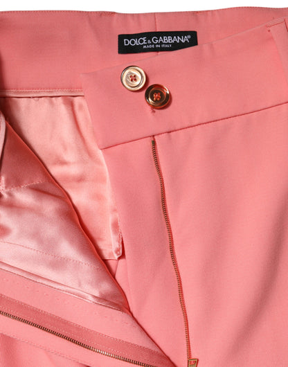 Dolce & Gabbana Rosa Kleid mit hoher Taille und konischer Hose