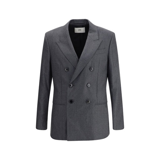 Ami Paris Zweireihiger Blazer aus Schurwolle
