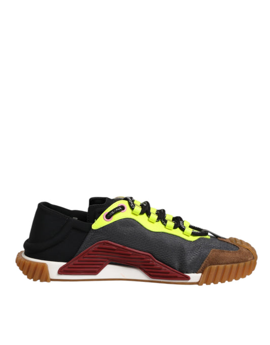 Dolce & Gabbana Multicolor Nylon Low Top NS1 Turnschuhe Schuhe
