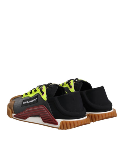 Dolce & Gabbana Multicolor Nylon Low Top NS1 Turnschuhe Schuhe