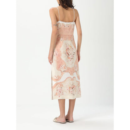 Twinset Multicolor Leinen Kleid