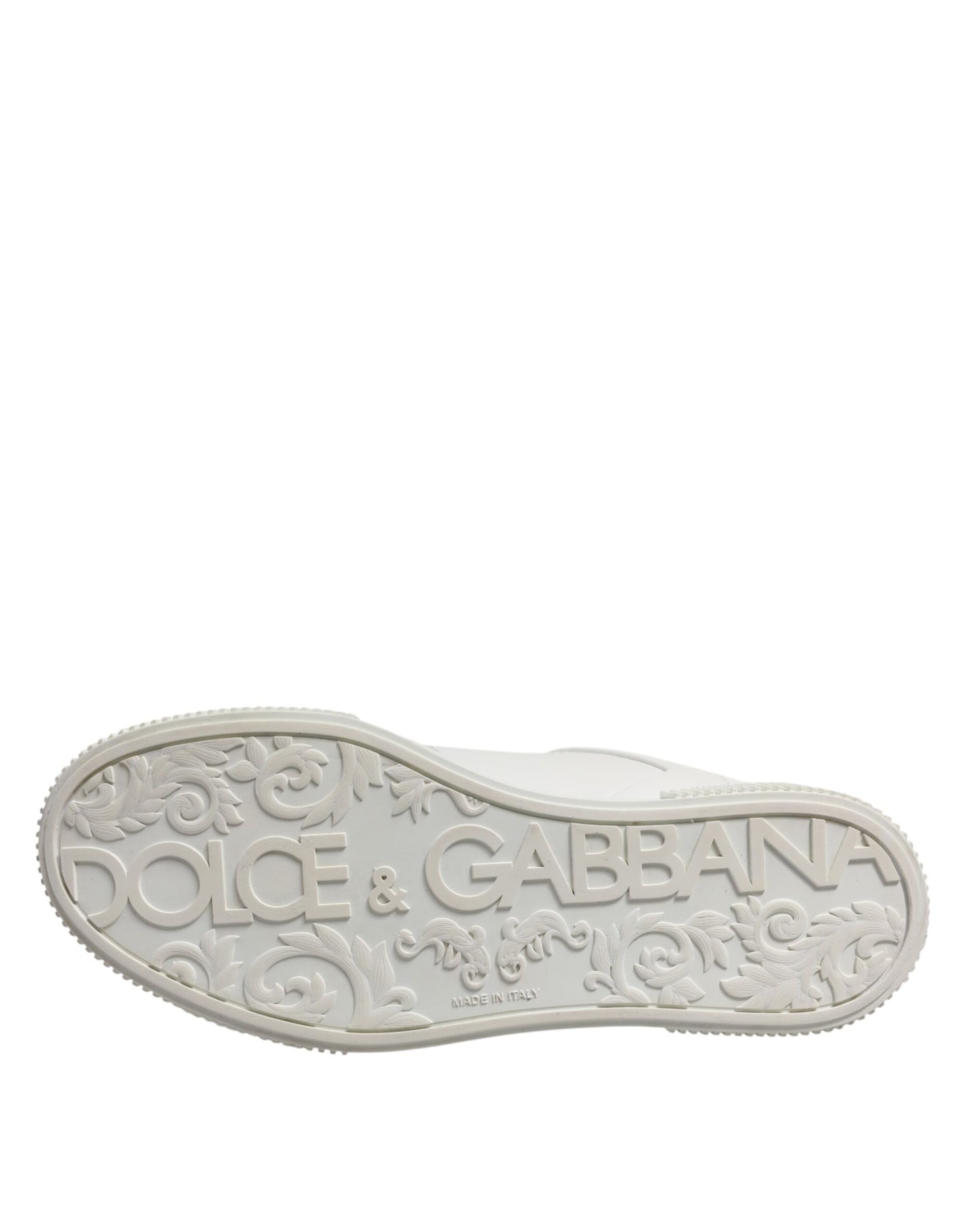 Dolce & Gabbana Weiß Leder MIAMI Low Top Turnschuhe Schuhe