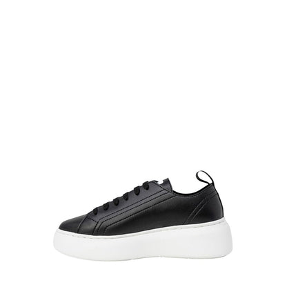 Armani Exchange Schwarzer Kunstleder Sneaker