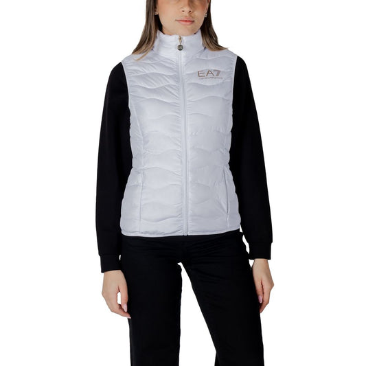EA7 Emporio Armani Weiße Polyester Sleveless Jacke