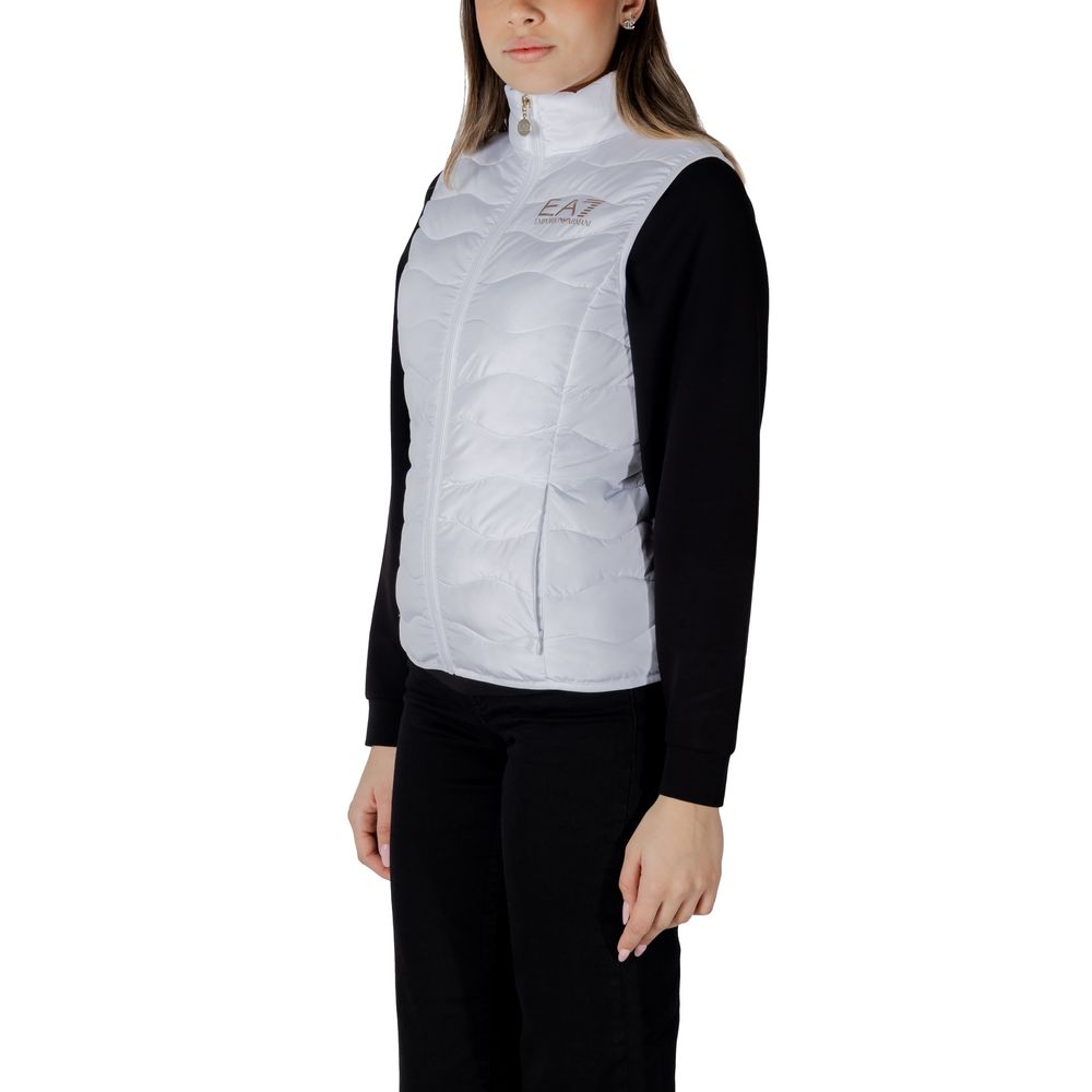 EA7 Emporio Armani Weiße Polyester Sleveless Jacke