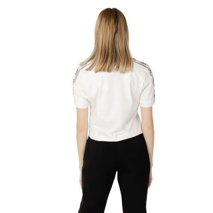 Guess Active T-Shirt aus cremefarbener Baumwolle