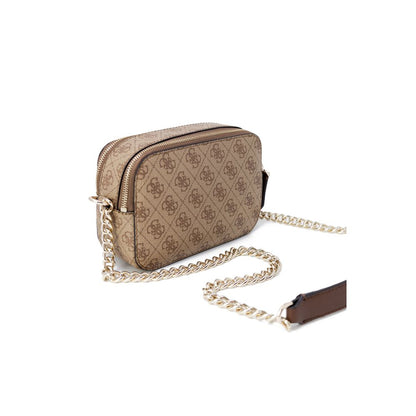 Guess Braune Polyethylen-Handtasche