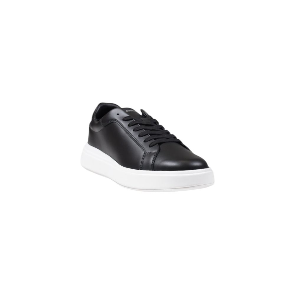 Calvin Klein Schwarzer Leder-Sneaker