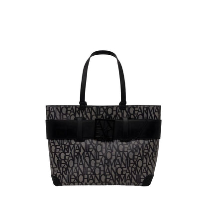 Armani Exchange Schwarze Polyethylen-Handtasche