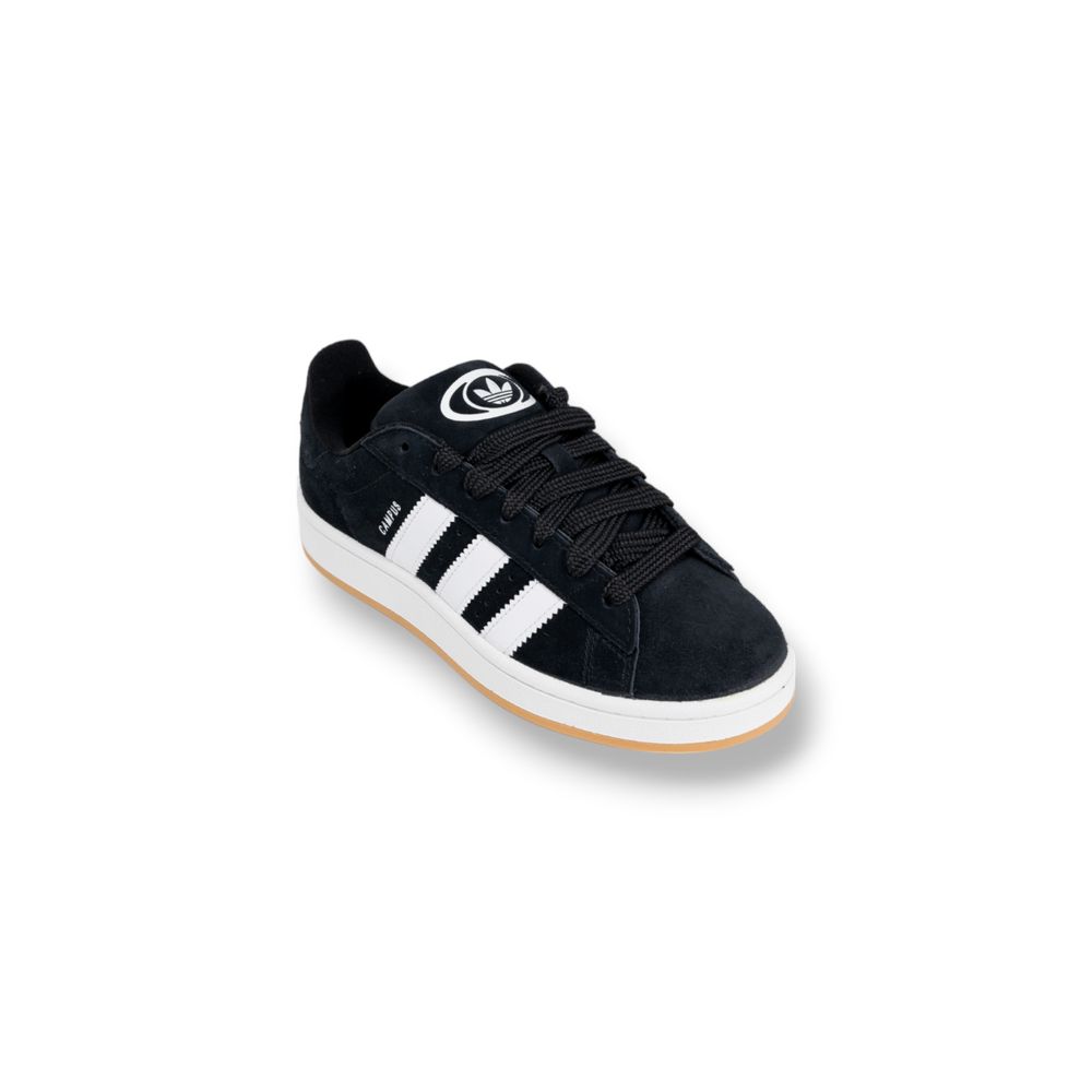 Adidas Schwarzer Leder-Sneaker