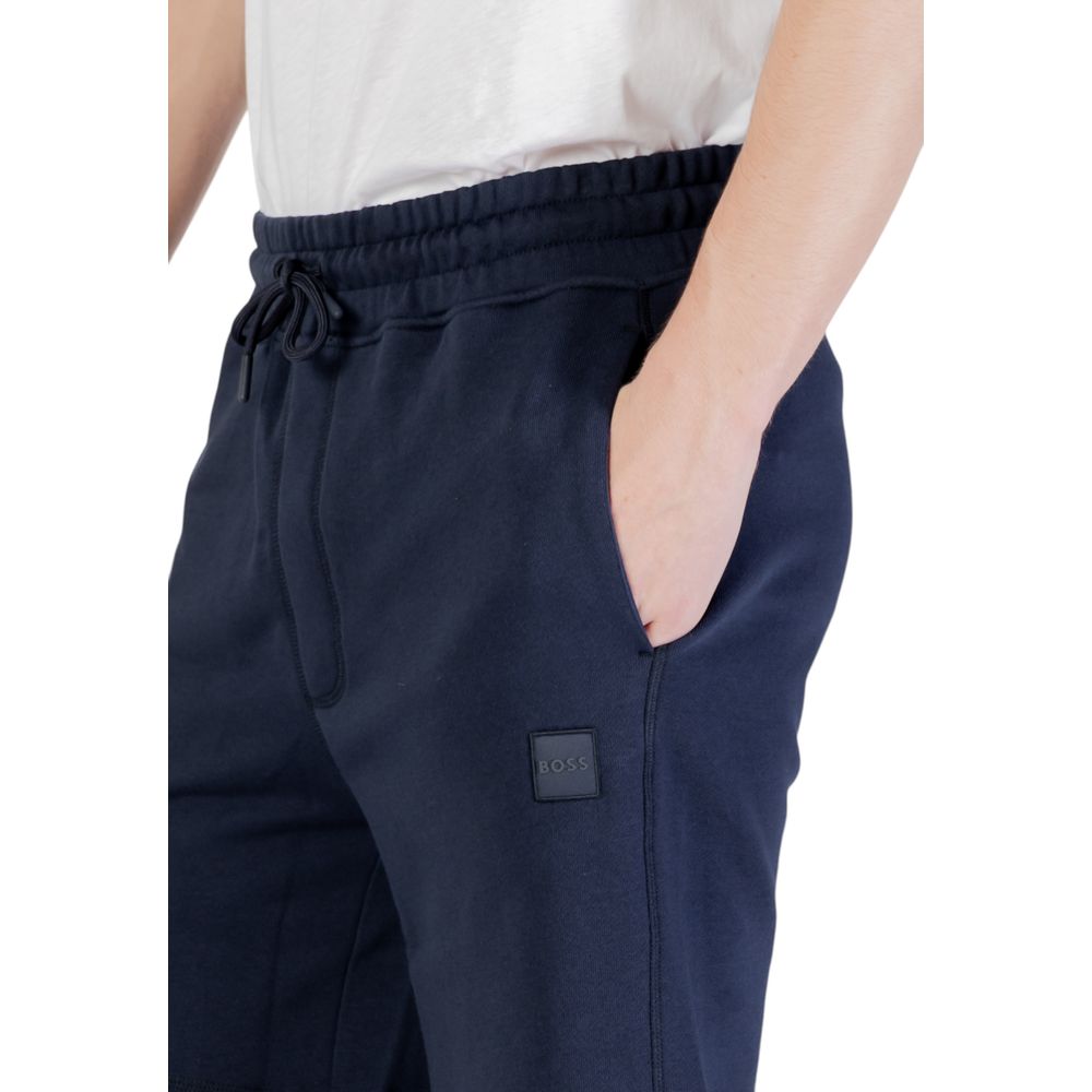 Hugo Boss Blaue Baumwoll-Bermudas