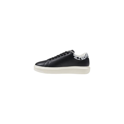 Armani Exchange Schwarzer und weißer Leder-Sneaker