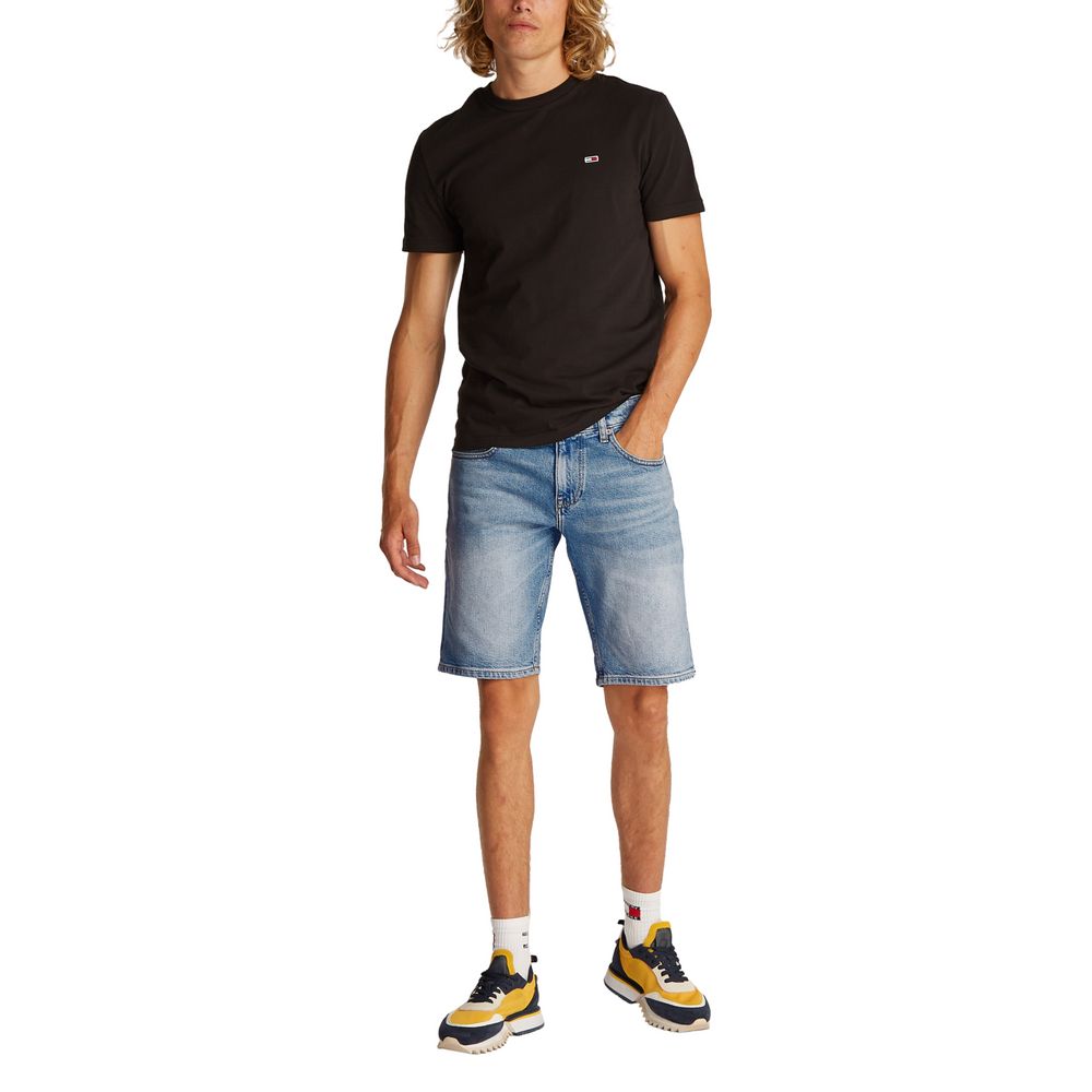 Tommy Hilfiger Jeans Hellblaue Bermudas aus recycelter Baumwolle