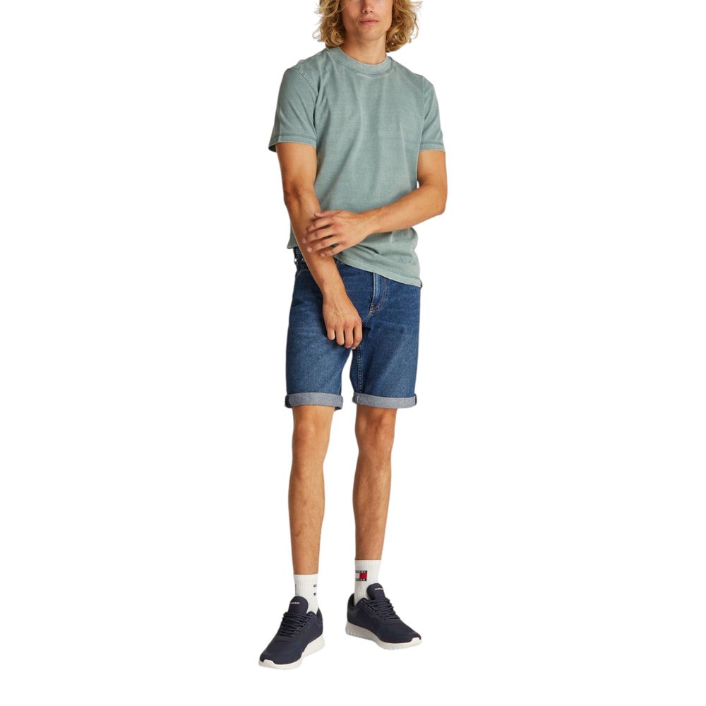 Calvin Klein Jeans Blaue Baumwoll-Bermudas