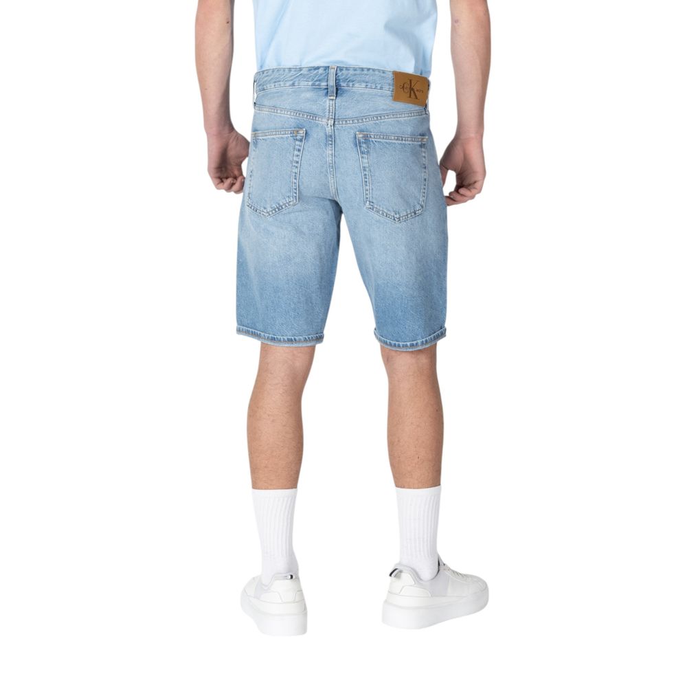 Calvin Klein Jeans Blaue Baumwoll-Bermudas