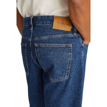 Calvin Klein Jeans Blaue Baumwoll-Bermudas