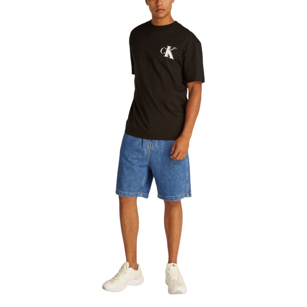 Calvin Klein Jeans Blaue Baumwoll-Bermudas