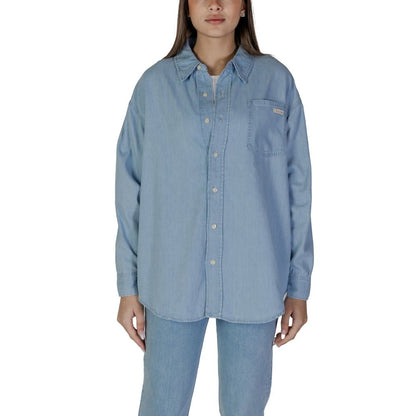 Calvin Klein Jeans Hellblaues Baumwollhemd