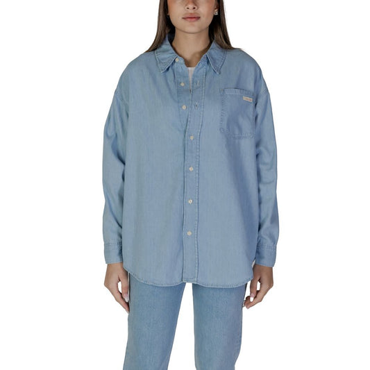 Calvin Klein Jeans Hellblaues Baumwollhemd