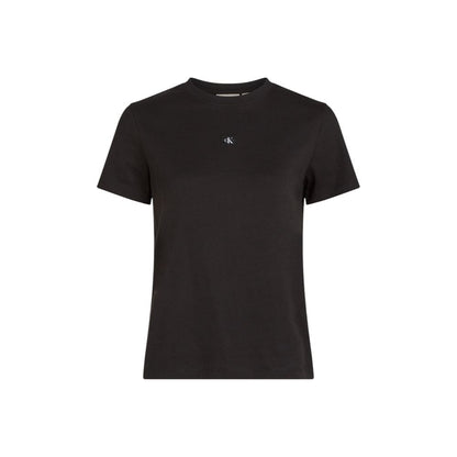 Calvin Klein Jeans Schwarzes T-Shirt aus recycelter Baumwolle