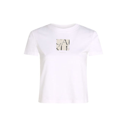 Calvin Klein Jeans Weißes T-Shirt aus recycelter Baumwolle