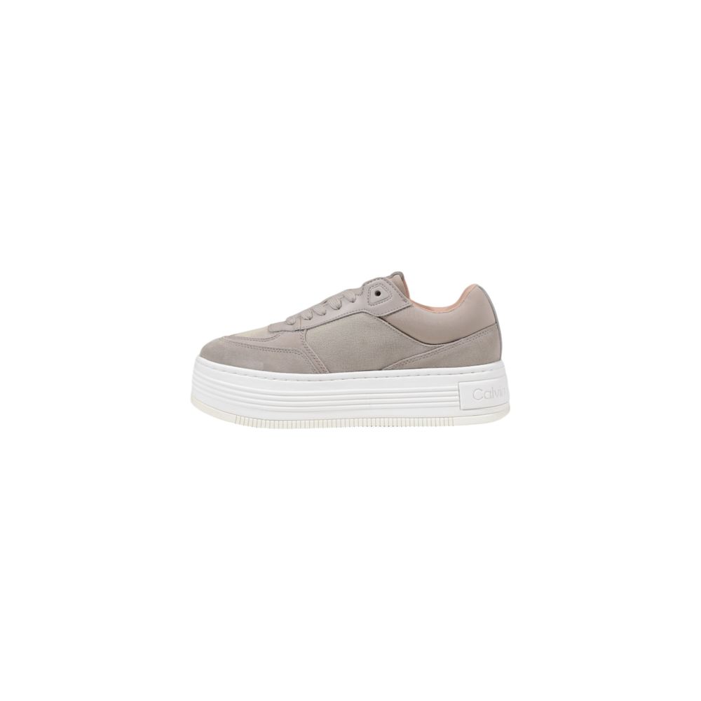 Calvin Klein Jeans Beige Sneaker aus recycelter Baumwolle