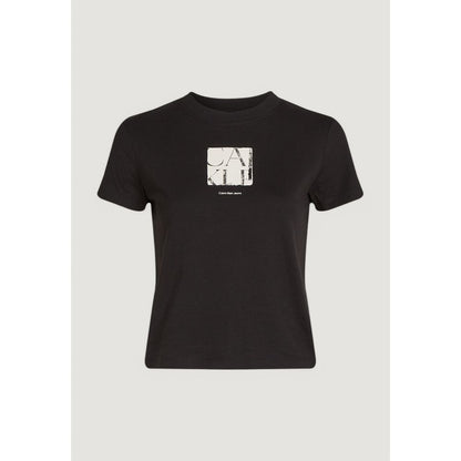 Calvin Klein Jeans Schwarzes T-Shirt aus recycelter Baumwolle
