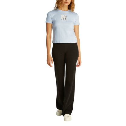 Calvin Klein Jeans Blaues T-Shirt aus recycelter Baumwolle