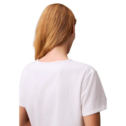 Calvin Klein Jeans Weißes T-Shirt aus recycelter Baumwolle