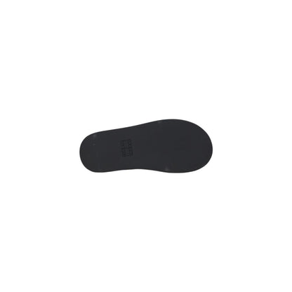 Tommy Hilfiger Jeans Schwarze Leder-Sandale