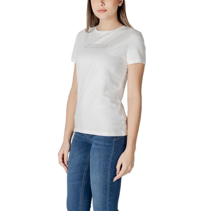 Guess Active T-Shirt aus weißer Baumwolle