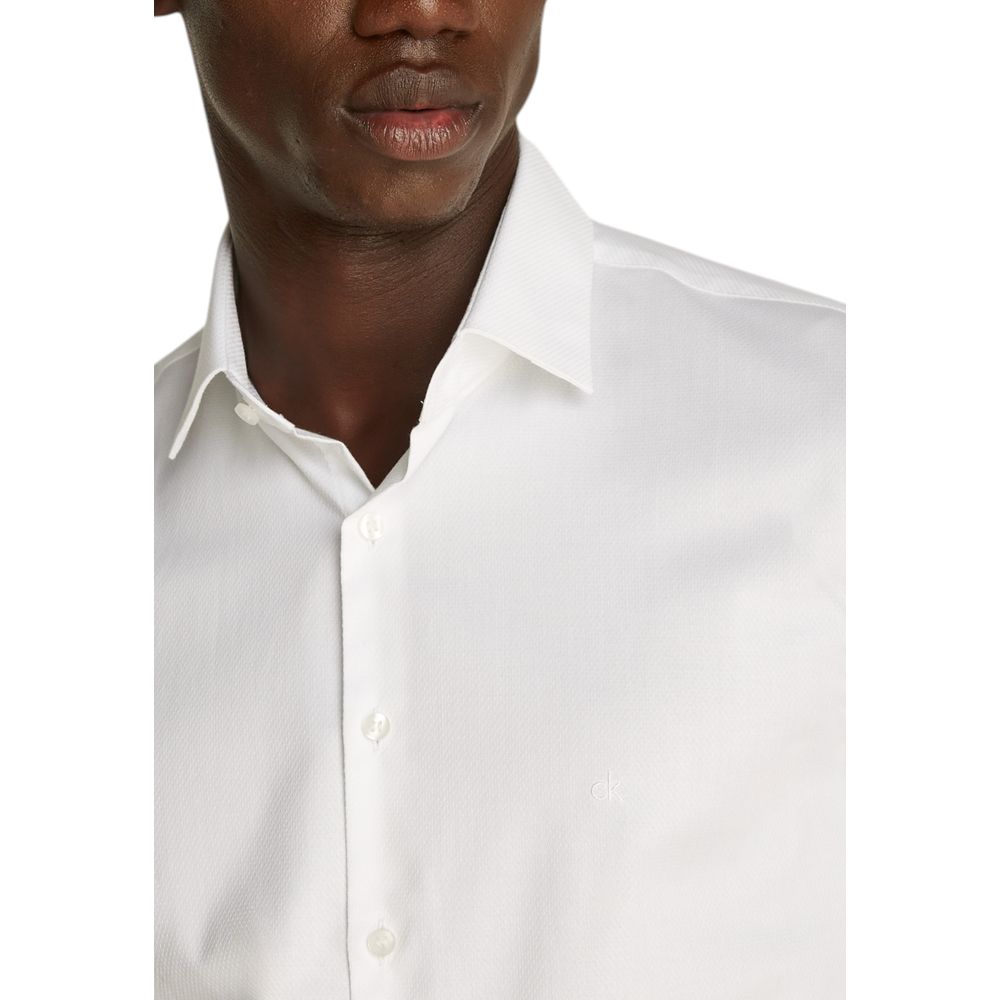 Calvin Klein Weißes Baumwollhemd