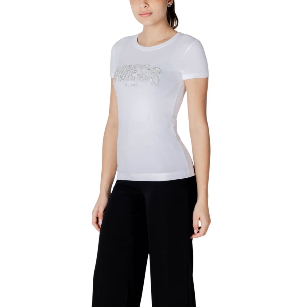Guess T-Shirt aus weißer Baumwolle