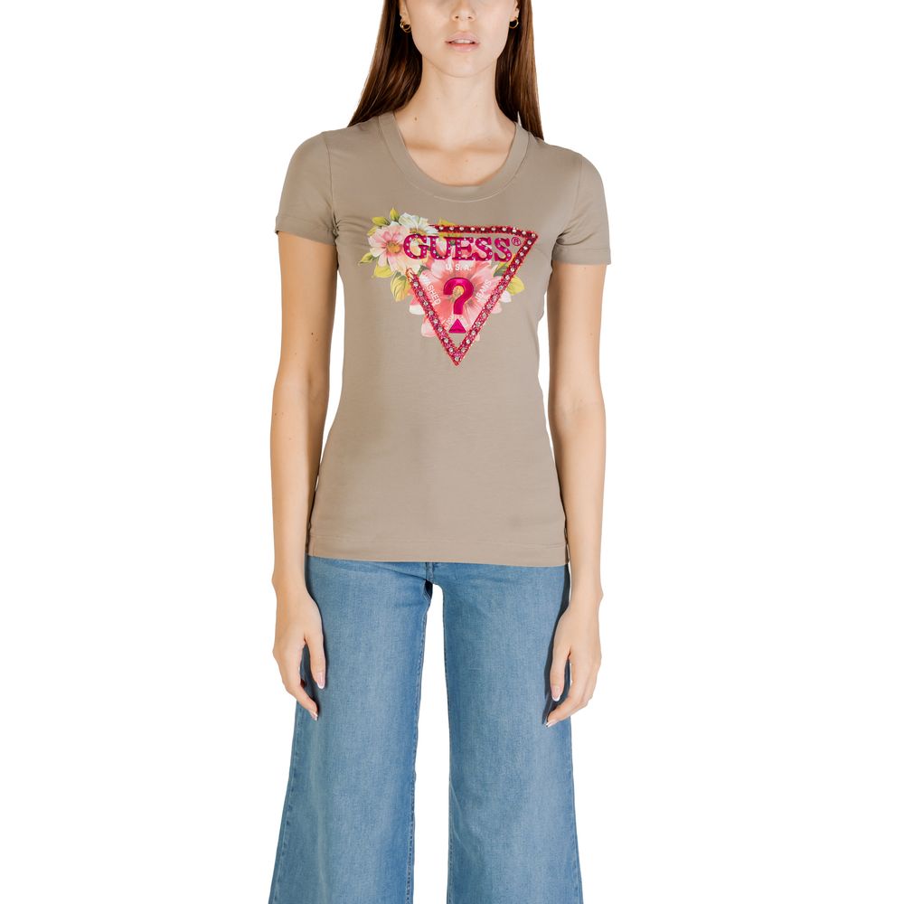 Guess T-Shirt aus grüner Baumwolle