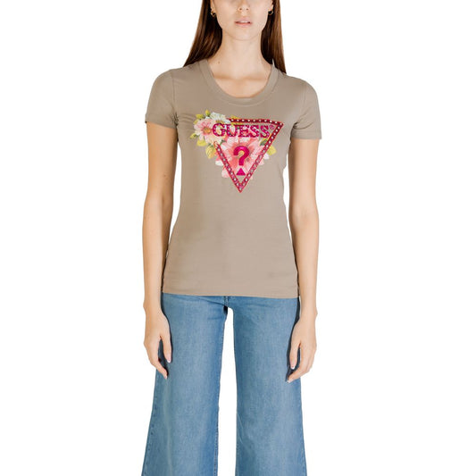 Guess T-Shirt aus grüner Baumwolle