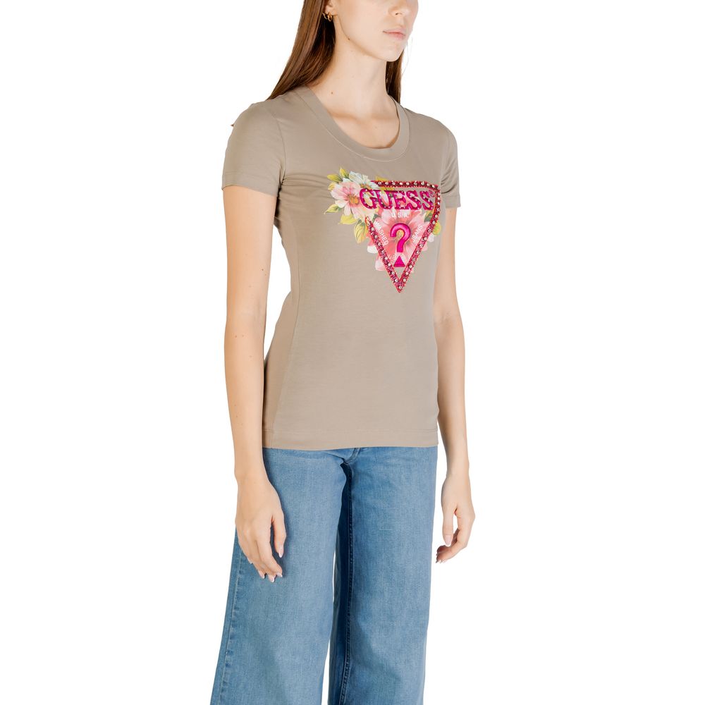 Guess T-Shirt aus grüner Baumwolle