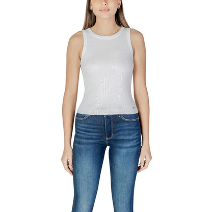 Guess Weißes Baumwoll-Tank-Top
