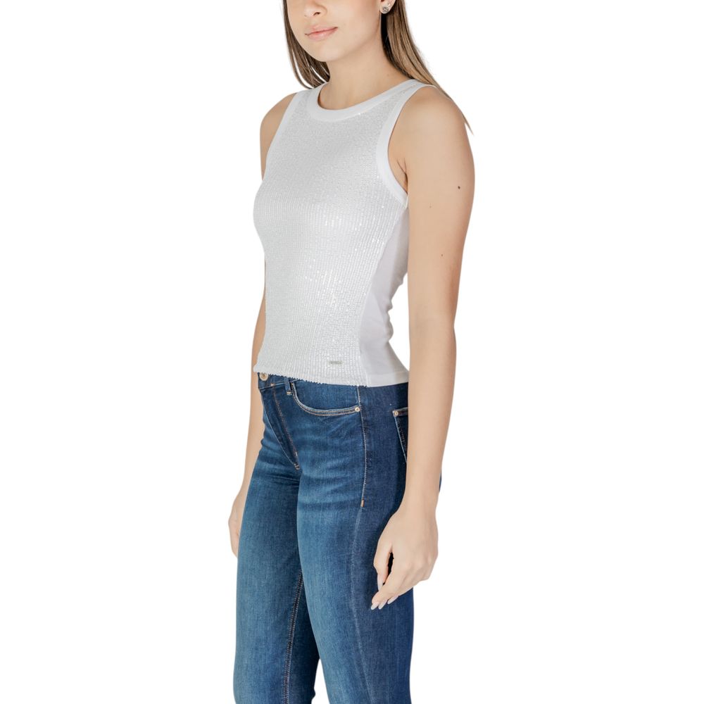 Guess Weißes Baumwoll-Tank-Top