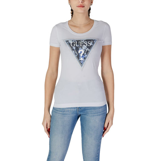 Guess T-Shirt aus weißer Baumwolle