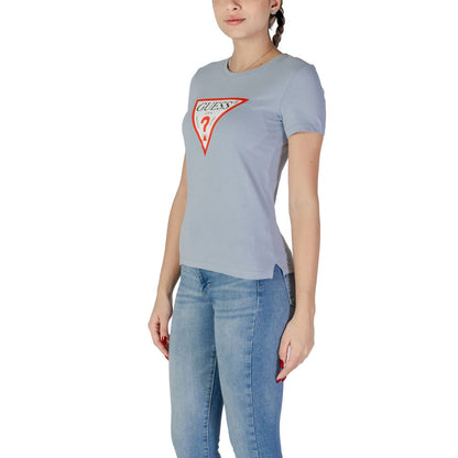 Guess T-Shirt aus blauer Baumwolle