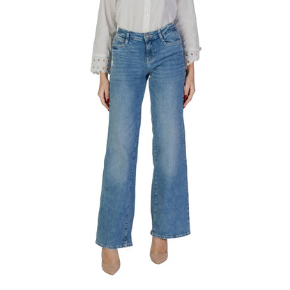 Guess Hellblaue Bootcut-Jeans aus Baumwolle