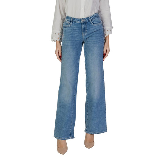 Guess Hellblaue Bootcut-Jeans aus Baumwolle