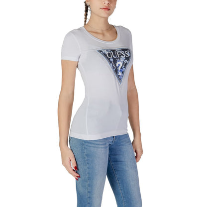 Guess T-Shirt aus weißer Baumwolle