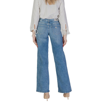 Guess Hellblaue Bootcut-Jeans aus Baumwolle