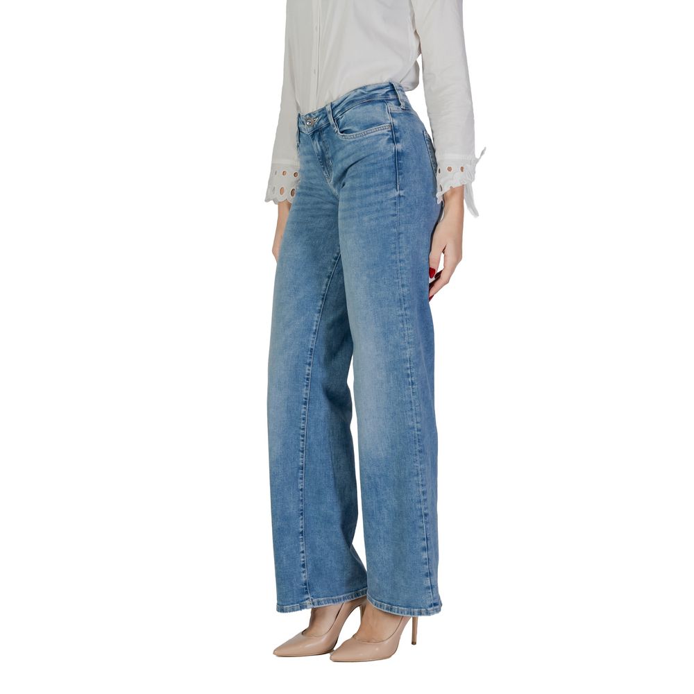 Guess Hellblaue Bootcut-Jeans aus Baumwolle