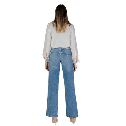 Guess Hellblaue Bootcut-Jeans aus Baumwolle