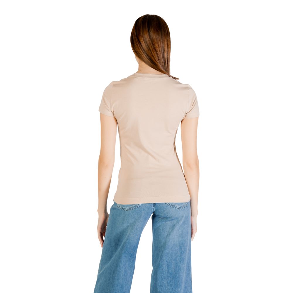 Guess T-Shirt aus beiger Baumwolle