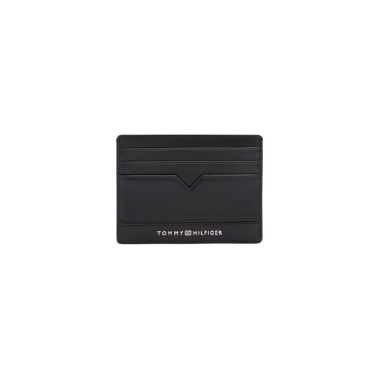 Tommy Hilfiger Schwarzer Leder-Kartenhalter