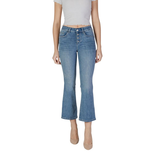 Liu Jo Blaue Bootcut-Jeans aus Baumwolle